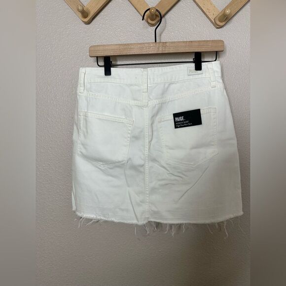 Paige Jeans Aideen exposed white button skirt 29 - Picture 6 of 8